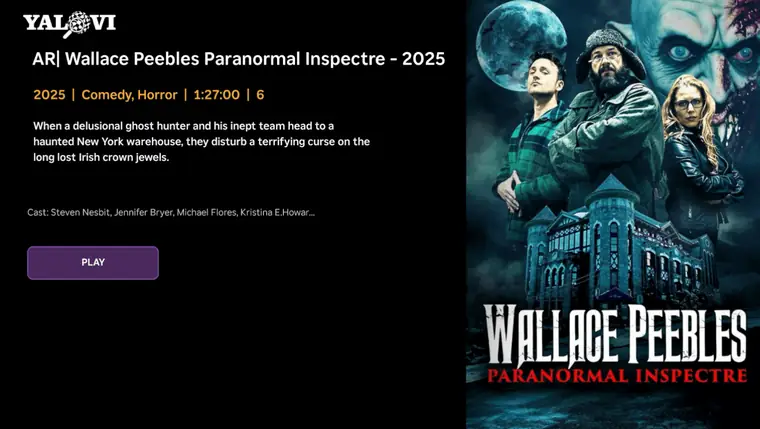 YALOVI Movie Details interface preview