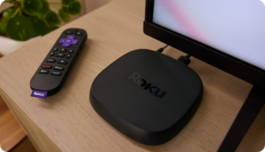 Roku logo on screen